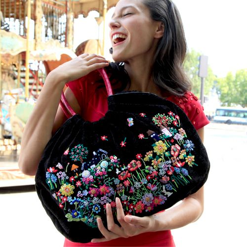 エッフェル・ブルゴーニュ ラージショルダーバッグ&ミニポーチ / Think