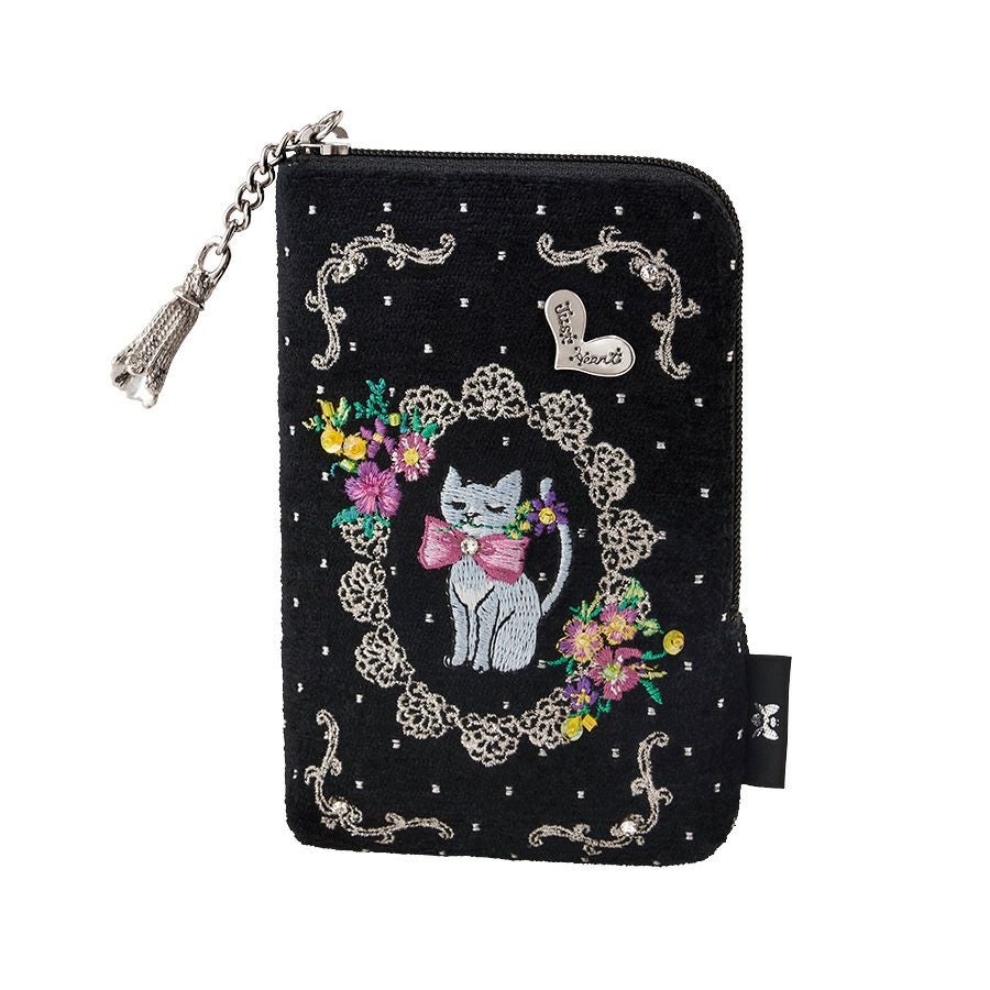 【みっきー♡】リボンポシェット ネイビー&amp;リボンポーチ ブラック TOCCA RIBBON KNOT POUCH ポーチ （ネイビー系） -靴＆ファッション