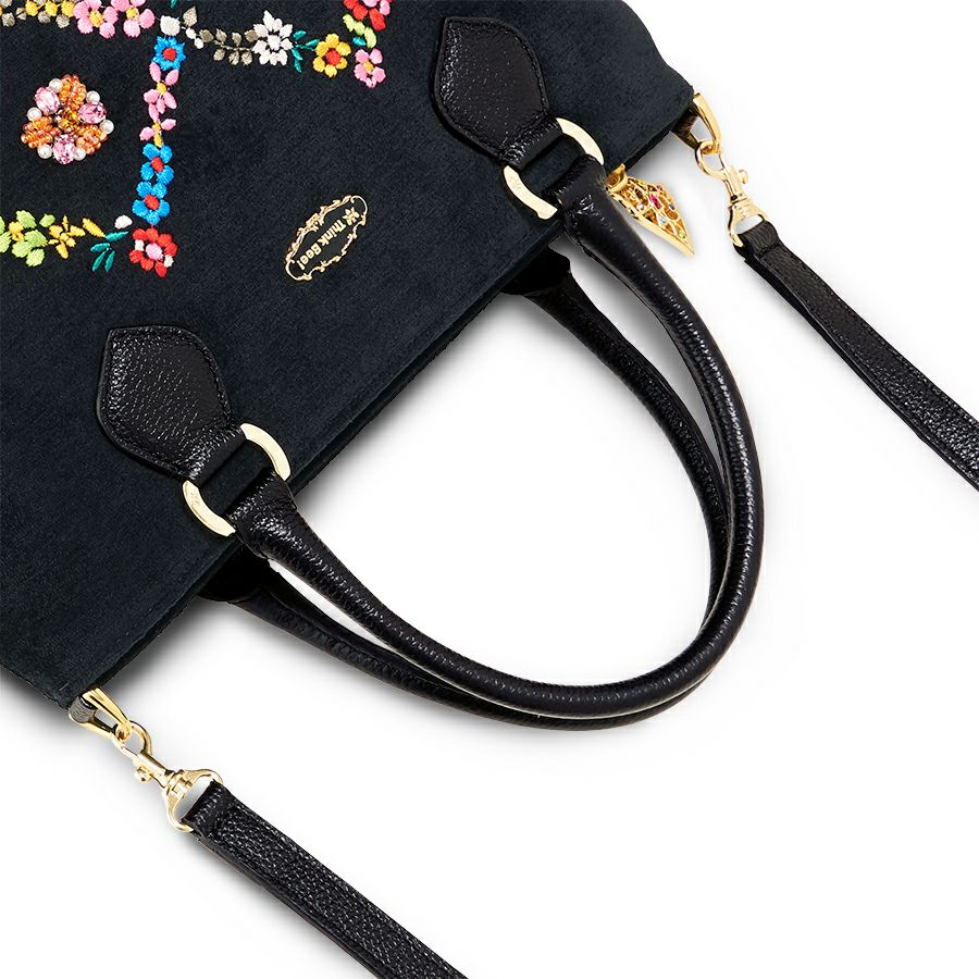 オーバーザレインボー ミニトートバッグ (2ウェイタイプ) (ブラック