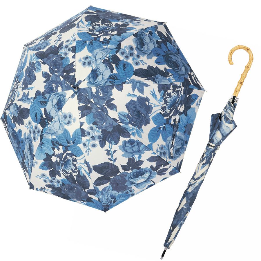 カサノヴァ 晴雨兼用長傘 (ブルーローズ) / Think Bee! 『公式