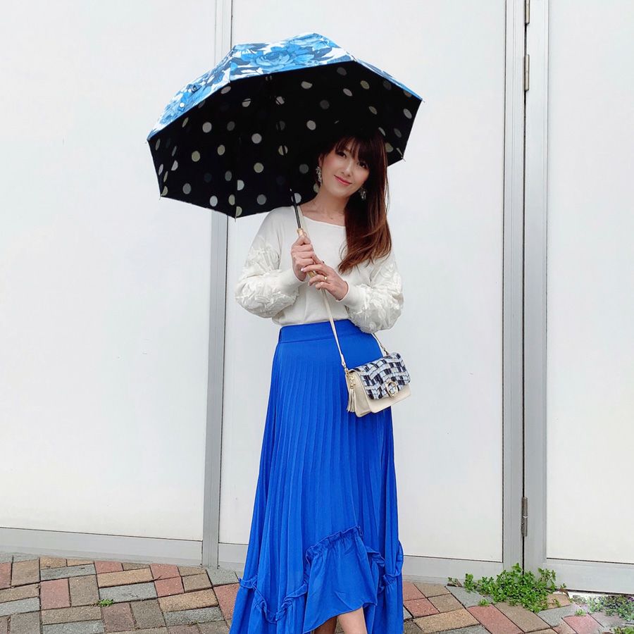 カサノヴァ 晴雨兼用長傘 (ブルーローズ) / Think Bee! 『公式