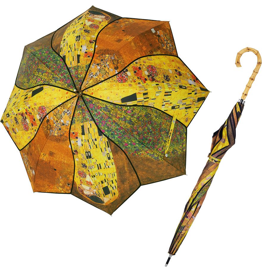 在庫数1 個＞カサノヴァ 晴雨兼用長傘 (クリムトコラージュ) / Think