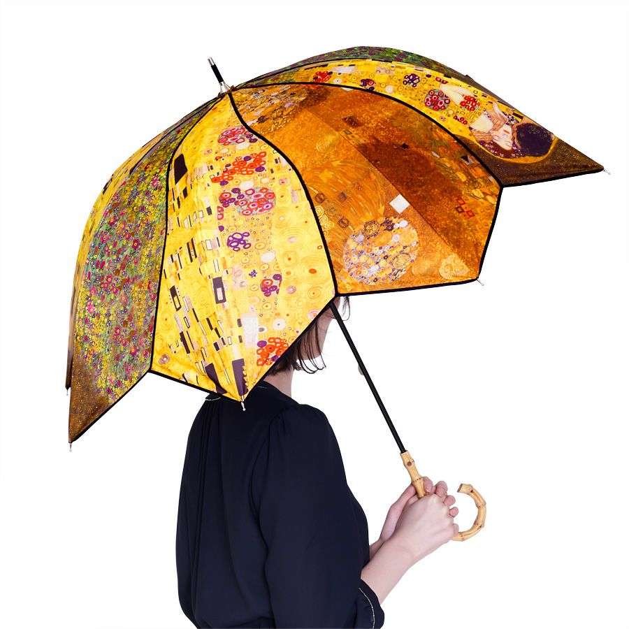 在庫数1 個＞カサノヴァ 晴雨兼用長傘 (クリムトコラージュ) / Think