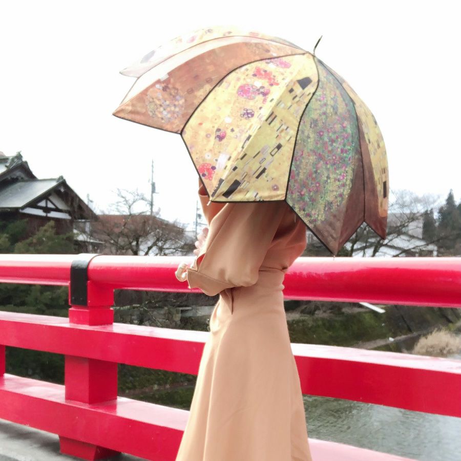 在庫数1 個＞カサノヴァ 晴雨兼用長傘 (クリムトコラージュ) / Think