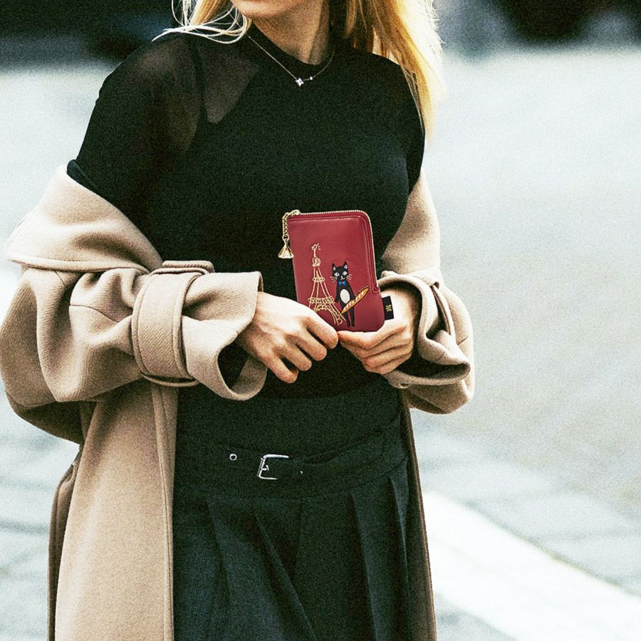 シャンパンフラッシュバック ポーチ (レッド) / Think Bee! 『公式