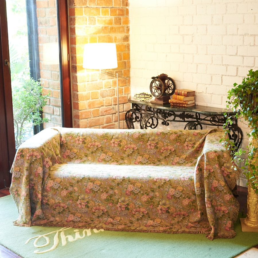 ニューカワイ パッチワーク風マルチカバー ＜260x187.5cm＞/ Think Bee