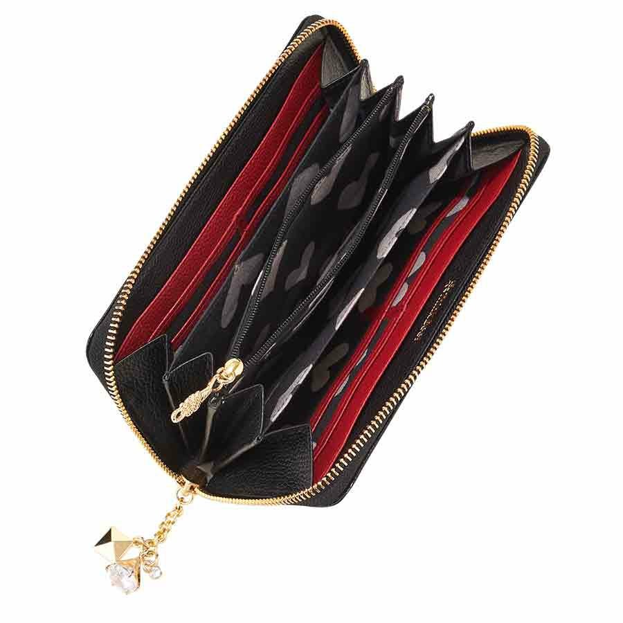 ハーティハート ラウンド財布（ブラック） / Think Bee! 『公式