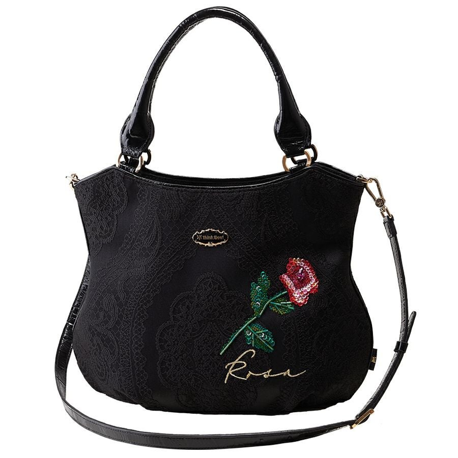 在庫数4 個＞カルメンロッサ バッグ（2ウェイタイプ）（ブラック