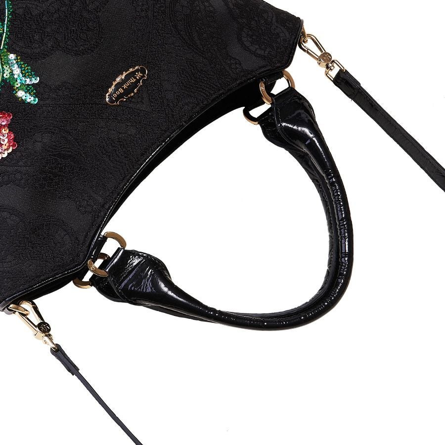 カルメンロッサ バッグ（2ウェイタイプ）（ブラック） / Think Bee