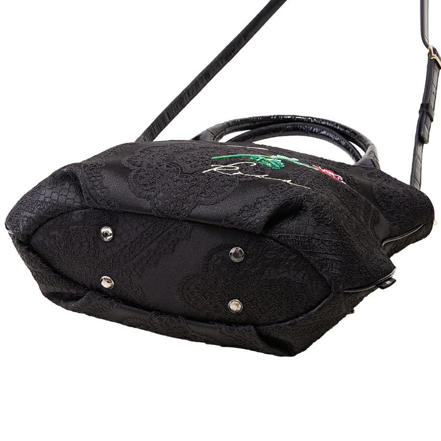 カルメンロッサ バッグ（2ウェイタイプ）（ブラック） / Think Bee