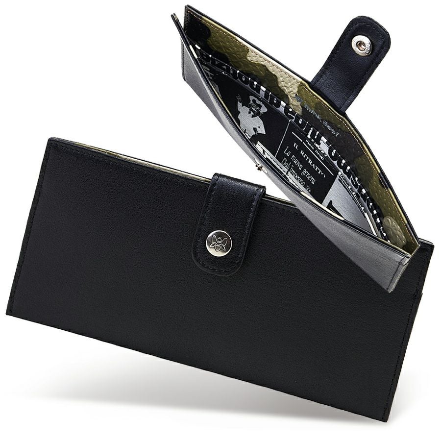 在庫数2 個＞タフィービー 長財布（薄型）（ブラック×カモフラカーキ