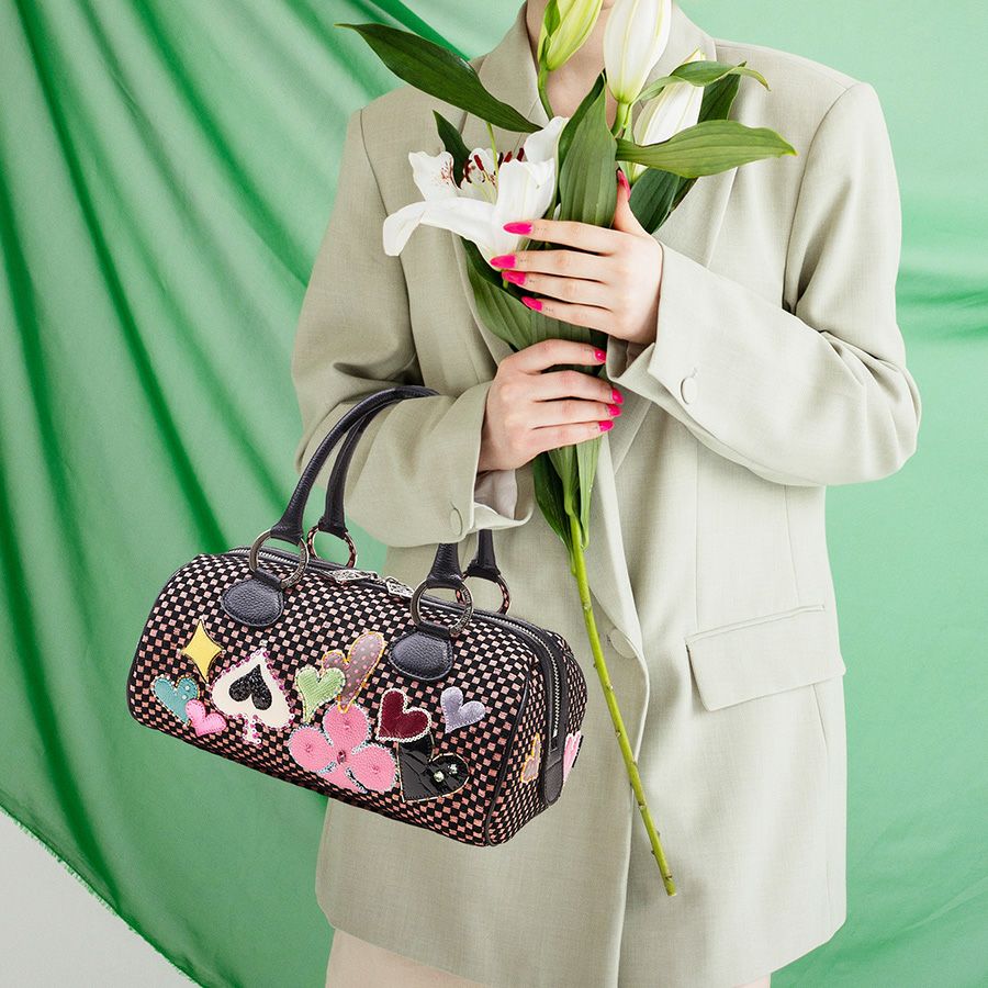 トランプ ミニボストンバッグ（ピンク） / Think Bee! 『公式