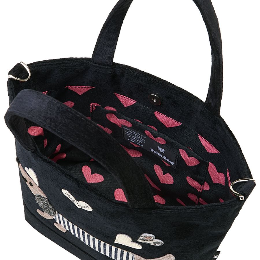 モモチヨ ミニトートバッグ（ブラック） / Think Bee! 『公式