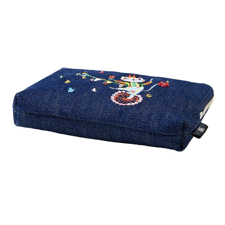 在庫数3 個＞ザ・サーカスパーティー ポーチ（ネイビー） / Think Bee