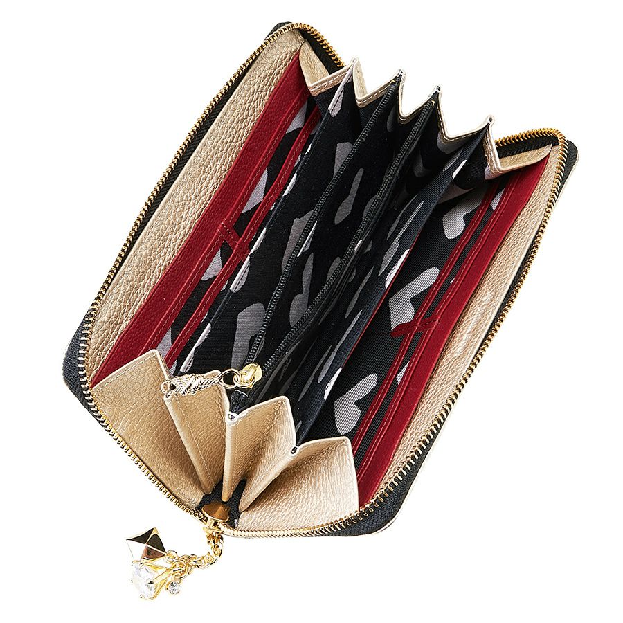 ハーティハート ラウンド財布（ゴールド） / Think Bee! 『公式