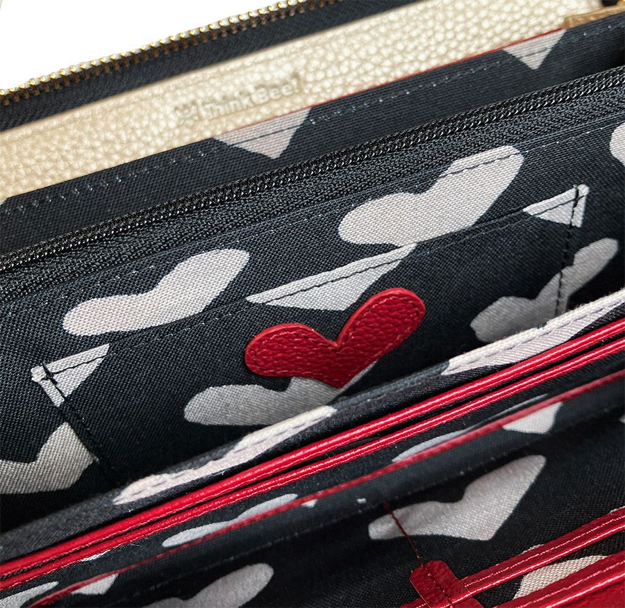 ハーティハート ラウンド財布（ゴールド） / Think Bee! 『公式