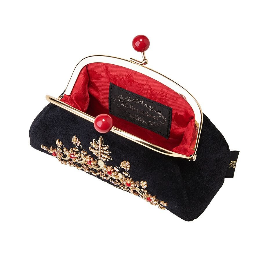 クリスタル装飾 ロゴ型ブローチ 赤ポーチ付き Max Mara（マックスマーラ） ブローチ BATH2 Brooch 4756092600
