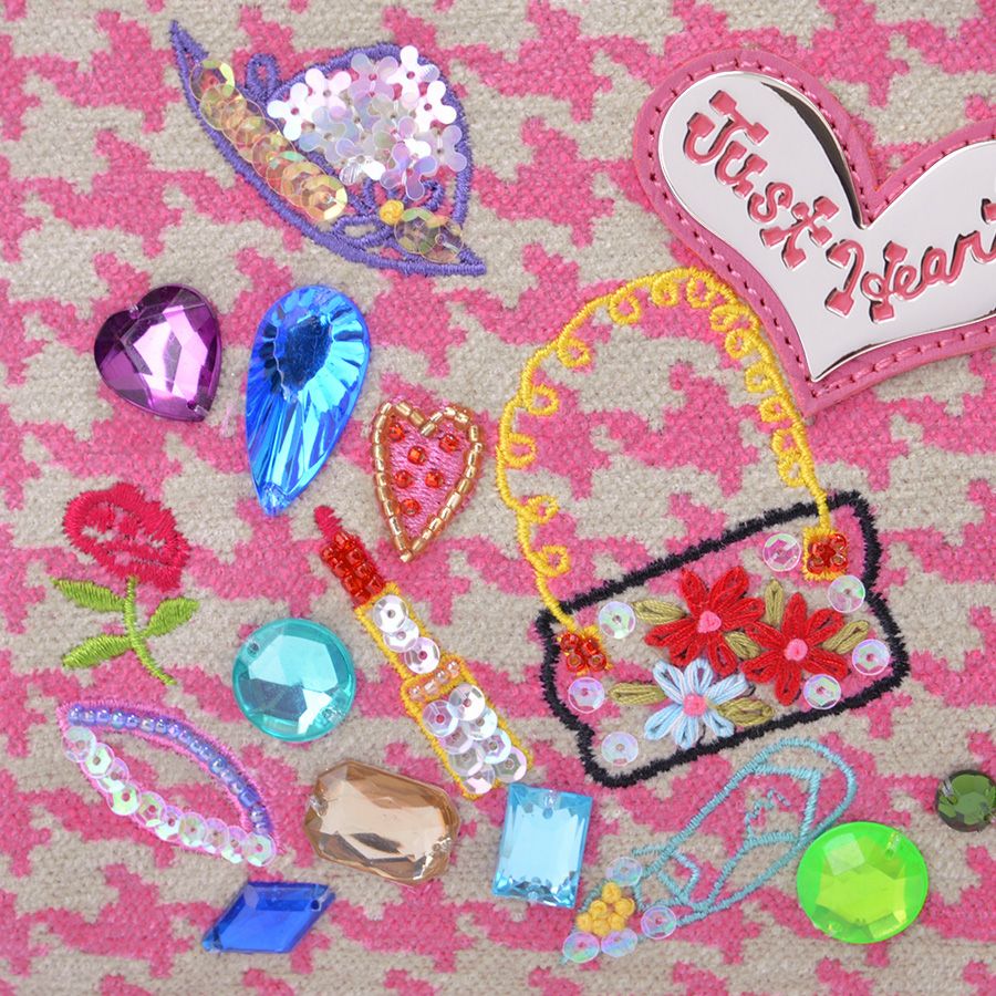 【美品】Think Bee! ハンドバッグ ピンク レザー ハート パッチワーク ハニービーブルース バッグ (2ウェイタイプ) (ピンク) / Think Bee