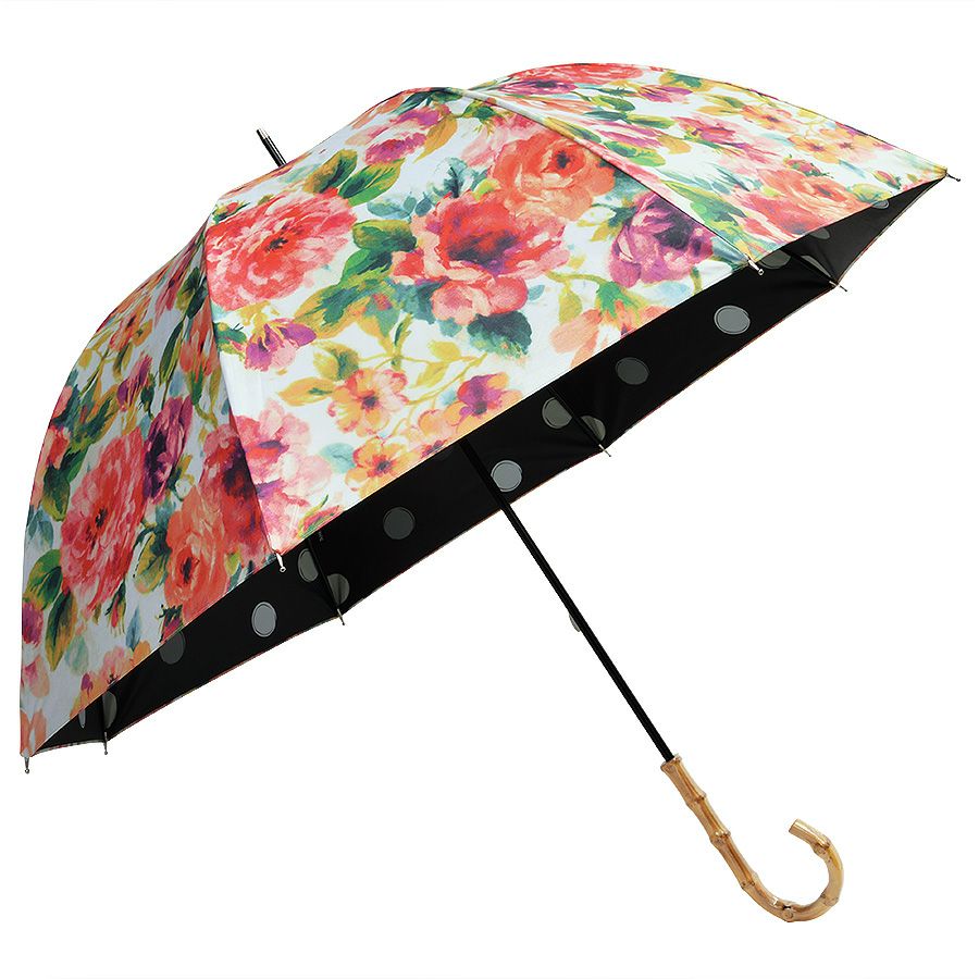 カサノヴァ 晴雨兼用長傘 (ジャスミンローズオレンジ) / Think Bee