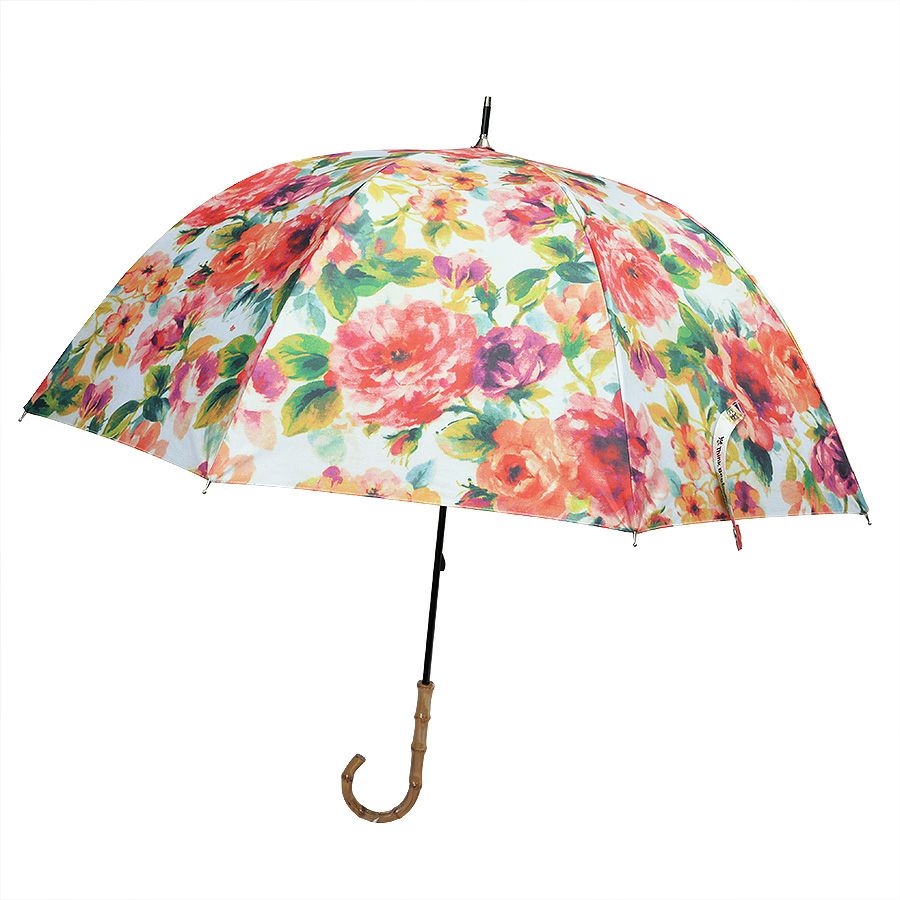 カサノヴァ 晴雨兼用長傘 (ジャスミンローズオレンジ) / Think Bee