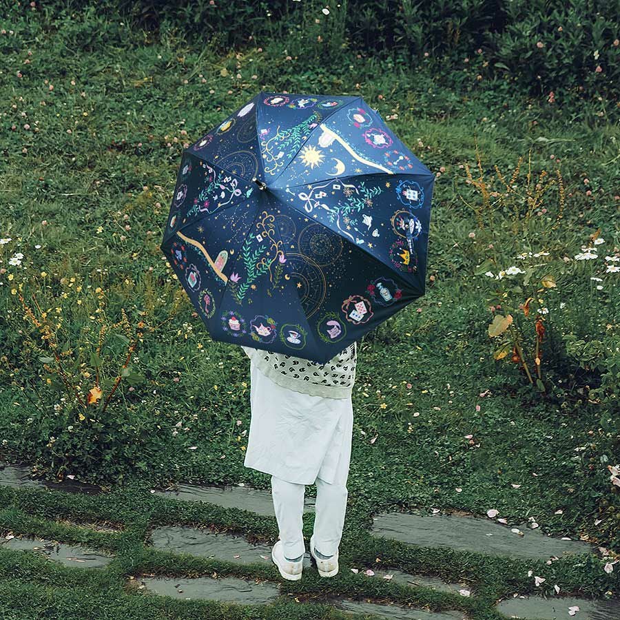 カサノヴァ 晴雨兼用長傘 パゴダ （アリスインワンダーランド