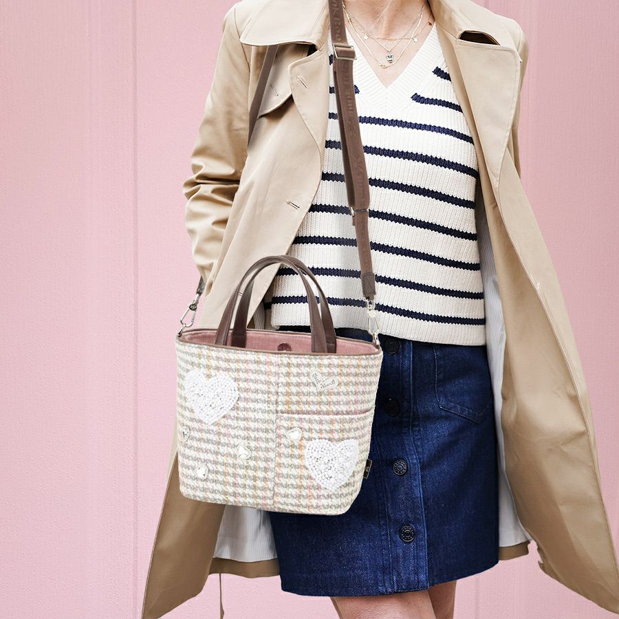 ホワイトハートブルース ミニトートバッグ（2ウェイタイプ） / Think