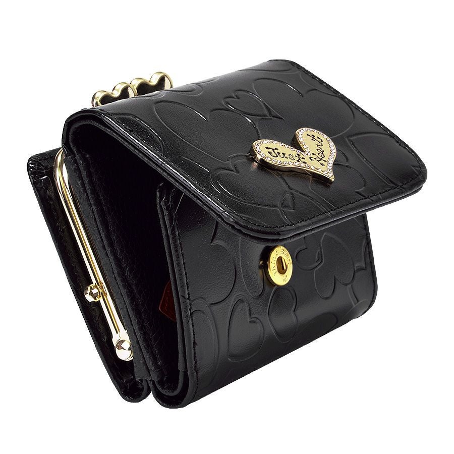 現行【未使用】シンクビー 三つ折り財布 ハーティハート ブラック 黒 がま口 ハーティハート 3つ折財布（ブラック） / Think Bee! 『公式』 | Think