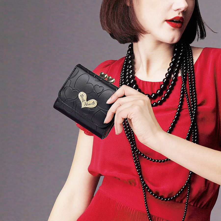 ハーティハート 3つ折財布（ブラック） / Think Bee! 『公式』 | Think