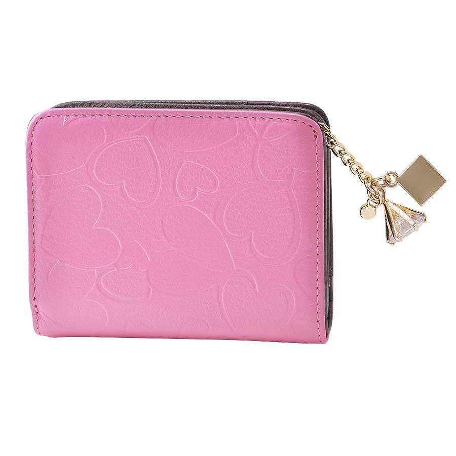 ハーティハート 2つ折財布（マットピンク） / Think Bee! 『公式