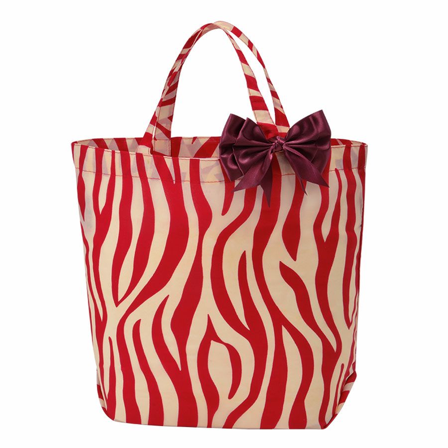 リボンバッグ トートバッグ（ゼブラ レッド） / Think Bee! 『公式
