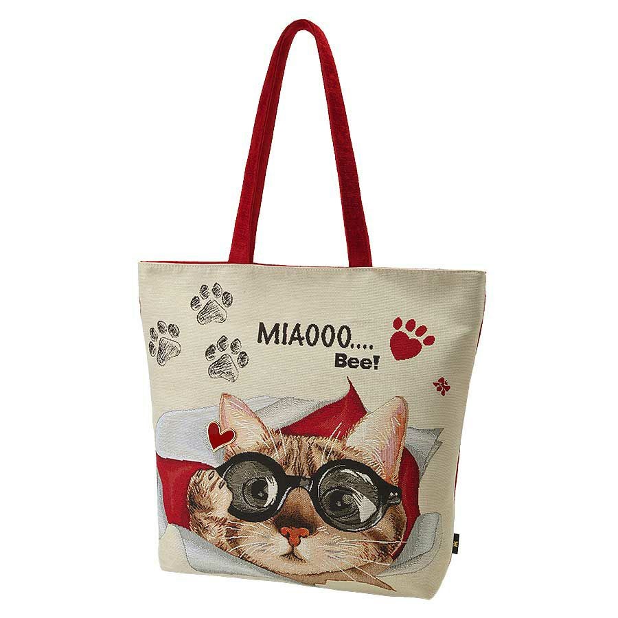 在庫数1 個＞アニマリアビー ラージトートバッグ（ミャオ探偵