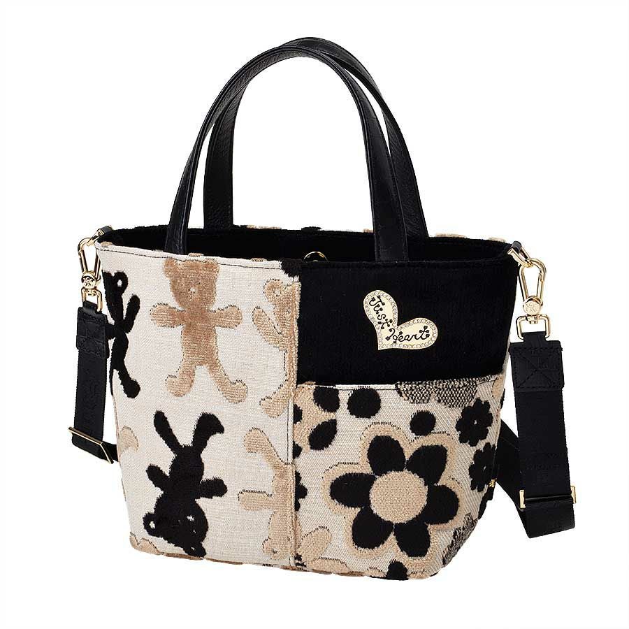 ミスタークマちゃん ミニトートバッグ(2ウェイタイプ)(ベージュ