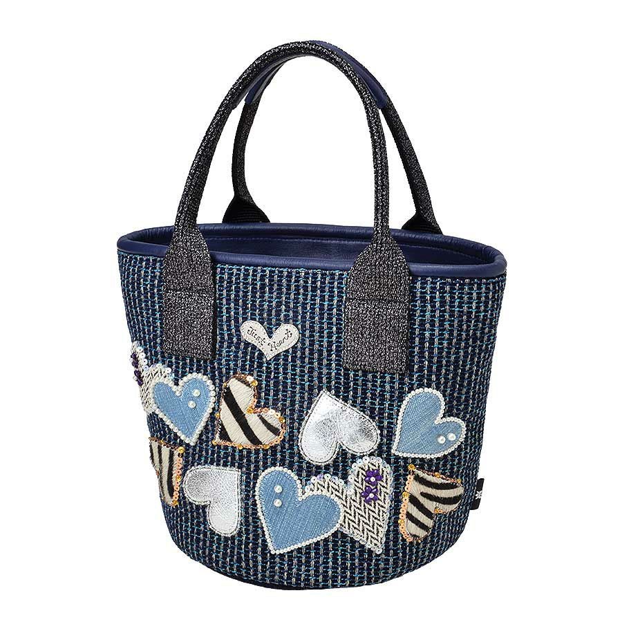 キャンディハートビート ミニトートバッグ(ネイビー) Think Bee! 公式