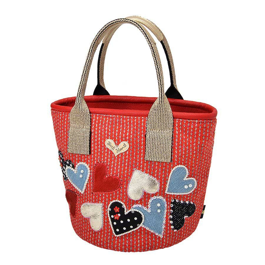 キャンディハートビート ミニトートバッグ(レッド) Think Bee! 公式