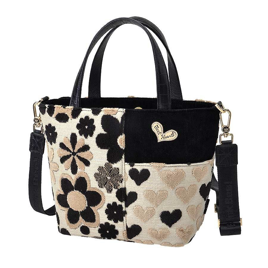 ミスタークマちゃん ミニトートバッグ(2ウェイタイプ)(ブラック