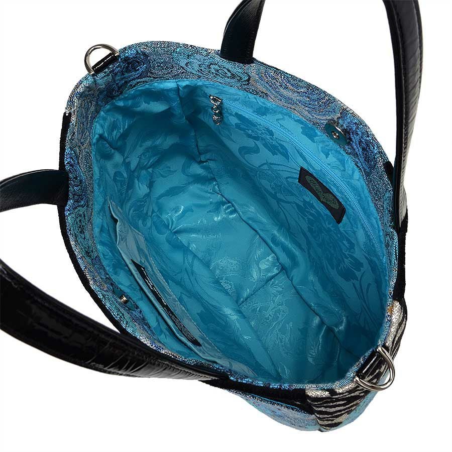 ネバーエンディングブルーローズ トートバッグ（2ウェイタイプ