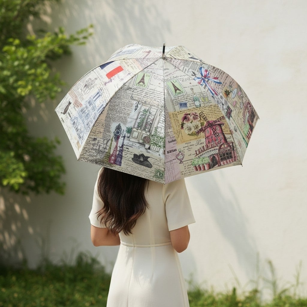 シンクビー　新品　長傘　アイラブパリス　晴雨兼用 晴雨兼用 長傘 カサノヴァ (アイラブパリス) / シンクビー！ 『公式
